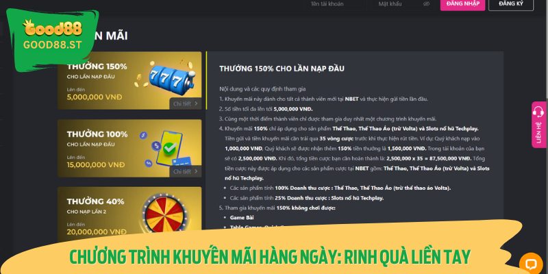 Ưu đãi đặc biệt cho các ngày lễ lớn, mức thưởng từ 13% lên đến 25%